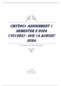 CMY2601 Assignment 1 Semester 2 2024 (701985) - DUE 14 August 2024