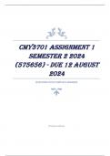 CMY3701 Assignment 1 Semester 2 2024 (575656) - DUE 12 August 2024