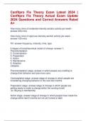 Canfitpro Fis Theory Exam Latest 2024 |  Canfitpro Fis Theory Actual Exam Update  2024 Questions and Correct Answers Rated  A+