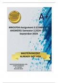 MNO3706 Assignment 3 (COMPLETE ANSWERS) Semester 2 2024 - DUE September 2024 ; 100% TRUSTED Complete, trusted solutions and explanations. 