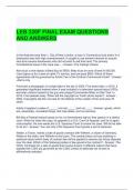 LEB 320F FINAL EXAM QUESTIONS AND ANSWERS