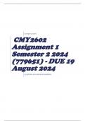 CMY2602 Assignment 1 Semester 2 2024 (779651) - DUE 19 August 2024