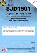 SJD1501 Assignment 1 (COMPLETE ANSWERS) Semester 2 2024 (633344) - DUE 15 August 2024 