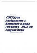 CMY3701 Assignment 1 Semester 2 2024 (575656) - DUE 12 August 2024