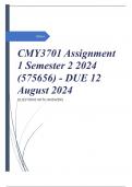 CMY3701 Assignment 1 Semester 2 2024 (575656) - DUE 12 August 2024