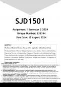 SJD1501 Assignment 1 (ANSWERS) Semester 2 2024 - DISTINCTION GUARANTEED