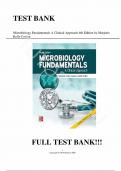 Test Bank - Microbiology Fundamentals A Clinical Approach 4th Edition by Marjorie Kelly Cowan, All Chapters | Complete Guide A+