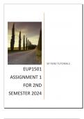 EUP1501 ASSIGNMENT 2 FOR 2ND SEMESTER 2024 - Distinction