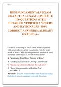 HESI FUNDAMENTALS EXAM  2024 ACTUAL EXAM COMPLETE  100 QUESTIONS WITH  DETAILED VERIFIED ANSWERS  AND RATIONALES (100%  CORRECT ANSWERS) /ALREADY  GRADED A+