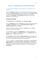 TEMA 11 LA FORMACIÓN DE LOS DERECHOS GENERALES