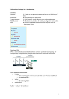 Moleculaire biologie theorie