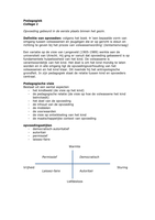 samenvatting agogiek en pedagogiek