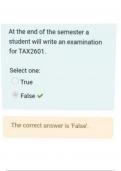 TAX2601_Assignment 01_Quiz-  Principles of Taxation _Due date 12-August-2024_98%_semester 2_Distinction guaranteed 