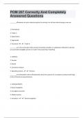 POM 207 Correctly And Completely Answered Questions|63 Pages