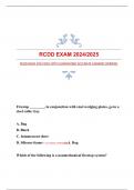 RCDD EXAM 2024/2025 WITH GUARANTEED ACCURATE ANSWERS|VERIFIED