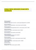 DUBAI RERA BROKER EXAM WITH ANSWERS