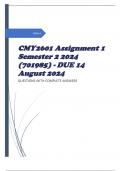 CMY2601 Assignment 1 Semester 2 2024 (701985) - DUE 14 August 2024