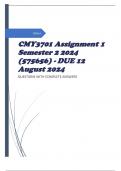 CMY3701 Assignment 1 Semester 2 2024 (575656) - DUE 12 August 2024