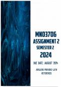 MNO3706 Assignment 2 Semester 2 2024 | Due August 2024