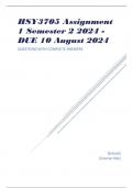 HSY3705 Assignment 1 Semester 2 2024 - DUE 10 August 2024