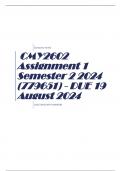 CMY2602 Assignment 1 Semester 2 2024 (779651) - DUE 19 August 2024