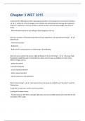 Chapter 3 WST 3015 Exam Questions & Answers Already Graded A+