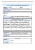 PMHNP Patient Intake and OSCE Soap Note 2024 with complete solution