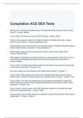 Compilation ACE DEX Tests with complete solutions