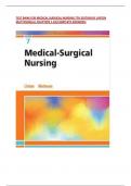 TEST BANK FOR MEDICAL SURGICAL NURSING 7TH EDITION BY LINTON 