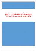 PSPO™ I EXAM SIMULATOR 2024/2025 WITH 100% ACCURATE SOLUTIONS