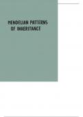 Mendelian Patterns of Inheritance Study Notes for Introductory Biology (Handwritten)