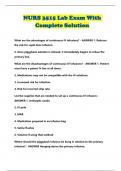 NURS 3515 Lab Exam With Complete Solution