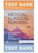 Bundled Test Banks for Medical Surgical Nursing 10th, 11th & 12th Editions by Donna D. Ignatavicius and Mariann M. Harding|All Questions with Rationales Verified| Complete Guide A+