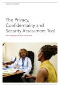 The Privacy, Confidentiality and Security Assessment Tool UNAIDS 2019 GUIDANCE Protecting personal health information