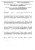 Mandatory Personal Therapy and its Outcomes among Postgraduate Counseling Students in Selected Universities in Nairobi County, Kenya