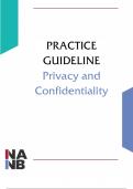 PRACTICE GUIDELINE Privacy and Confidentiality