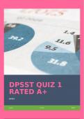 DPSST QUIZ 1 RATED A+