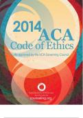 ACA 2014 Code of Ethics Latest Updated