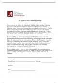 ACA Code of Ethics Student Agreement