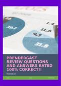 PRENDERGAST REVIEW QUESTIONS AND ANSWERS RATED 100% CORRECT!!