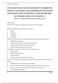 TEST BANK FOR ADVANCED ASSESSMENT: INTERPRETING  FINDINGS AND FORMULATING DIFFERENTIAL DIAGNOSES  5TH EDITION, MARY JO GOOLSBY, LAURIE GRUBBS ISBN10; 1719645930 / ISBN-13; 978-1719645935 A