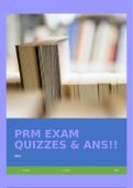 PRM EXAM QUIZZES & ANS!!