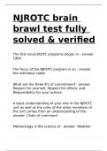 NJROTC brain brawl test fully solved & verified