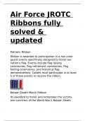 Air Force JROTC Ribbons fully solved & updated