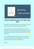 GAIQ G4 Qualification Exam/ 50+ Q&A/ 2024-2025 