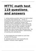 MTTC math test 119 questions and answers.