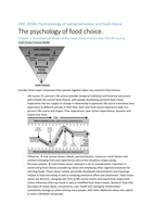 Summary HNE-30306 Psychobiology of eating behavior and food choice