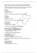 BEFO FINAL EXAM QUESTIONS AND ANSWERS