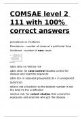 COMSAE level 2 111 with 100- correct answer