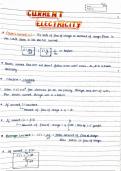 CURRENT ELECTRICITY CLASS 12TH COMPLETE HANDWRITTEN NOTES FOR NEET AND JEE